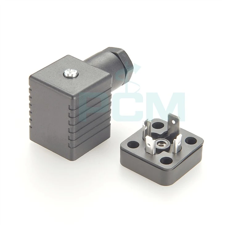 Valve Connector F 3P+PE, IP65, Size A, PG9, stainless steel screw