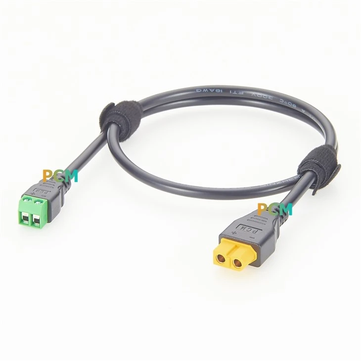 Amass XT60 Female to 2 Pin Terminal Block Cable factory
