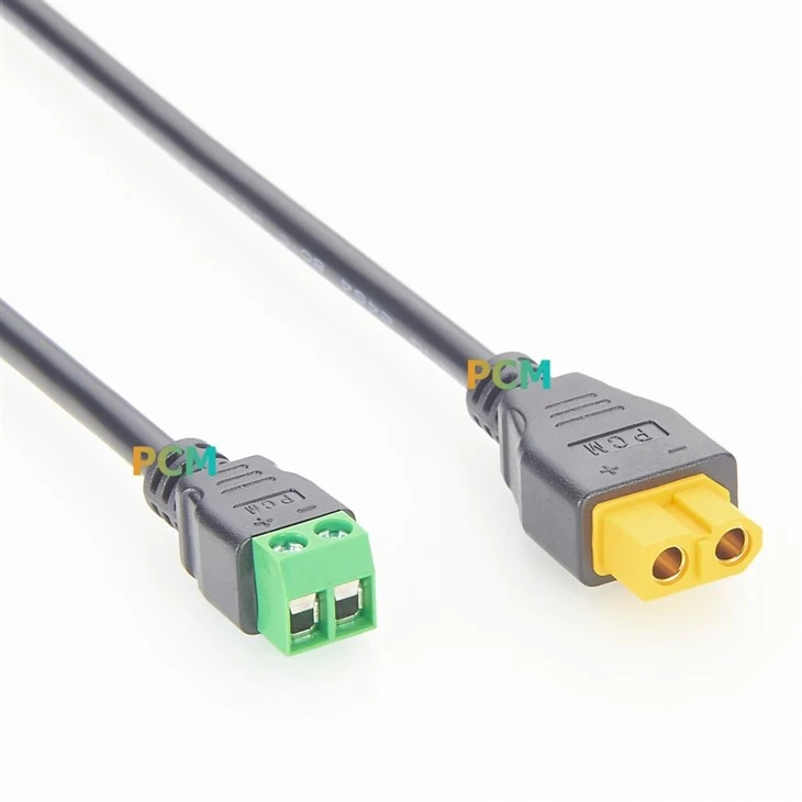 Amass XT60 Female to 2 Pin Terminal Block Cable suppliers