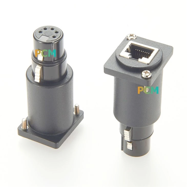 D Series XLR 5Pin to RJ45 Panel Mount Cable best
