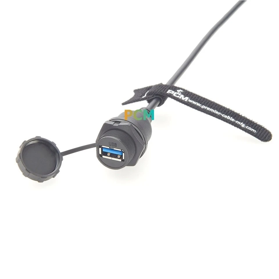 Waterproof IFM EC2099 USB Panel Mount Cable factory