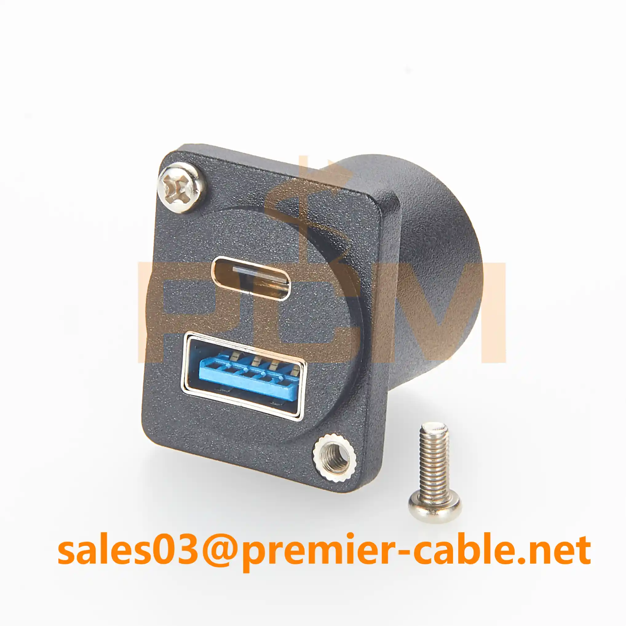 USB-A USB-C Panel Mount Adapter USB-A USB-C Panel Mount Adapter