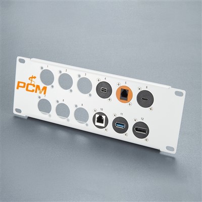 12 לוח מתלים של לוח יציאה עבור מחברי DP של RJ45 USB