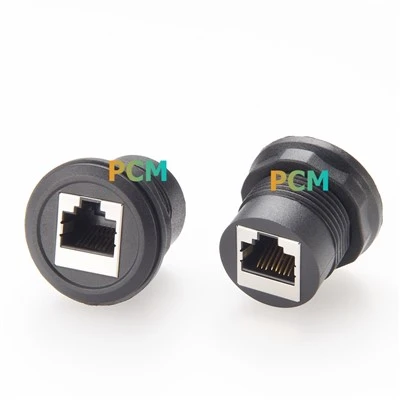 CAT5e RJ45 Feedthru עגול מצמד הרכבה ללוח