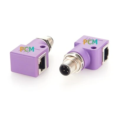 מחבר Ethernet M12 Doded Doded ל- RJ45