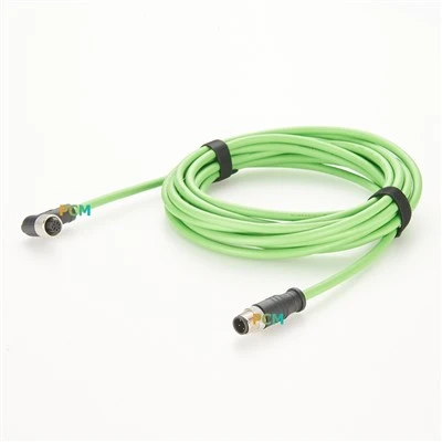 כבל תיקון אתרנט M12 ל- RJ45 Profinet