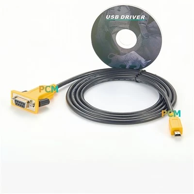 Mini-USB Type-B 2.0 RS232 D-Sub DB9 Socket Converter מתאם מכלול כבל טורי