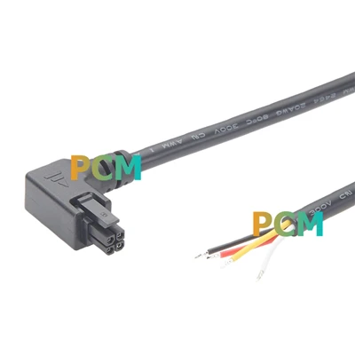 Molex Micro-התאימו למכלול כבל חשמל בזווית שמאל בעלת 4 פינים