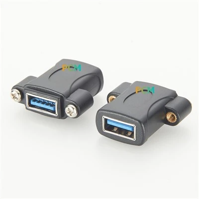 PANEL MONT USB 3. 0 מתאם נשי עם בורג