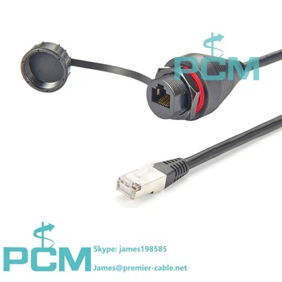 RJ45 Ethernet Networking כבל סיומת אטום למים